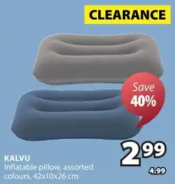 JYSK KALVU Inflatable pillow offer