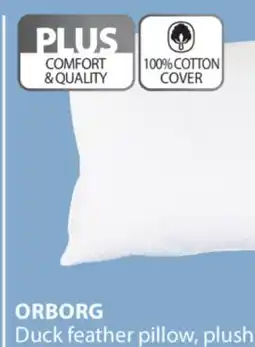 JYSK ORBORG Duck feather pillow, plush offer