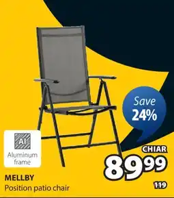 JYSK MELLBY Position patio chair offer