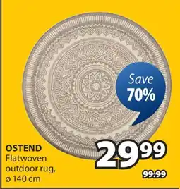 JYSK OSTEND Flatwoven outdoor rug offer