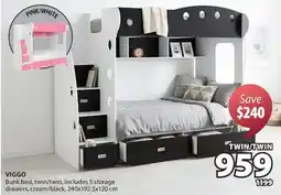 JYSK VIGGO Bunk bed, twin/twin offer