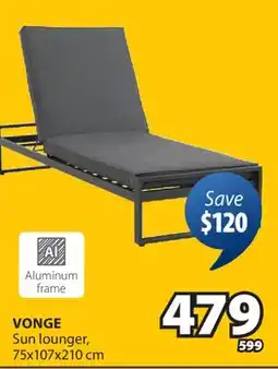 JYSK VONGE Sun lounger offer