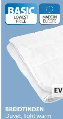 JYSK BREIDTINDEN Duvet offer