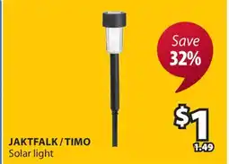 JYSK JAKTFALK / TIMO Solar light offer
