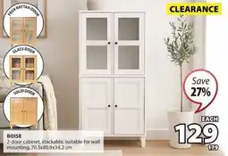 JYSK BOISE 2-door cabinet, stackable, suitable for wall mounting offer