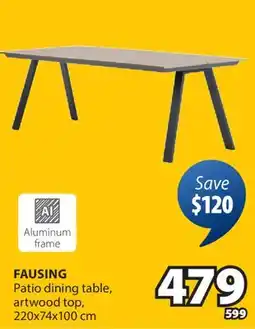 JYSK FAUSING Patio dining table offer