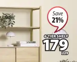 JYSK LINDVED 6-tier shelf offer