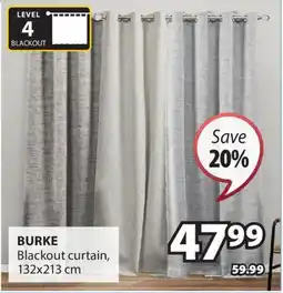 JYSK BURKE Blackout curtain offer