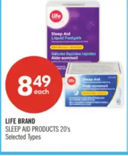 Shoppers Drug Mart LIFE BRAND SLEEP AID PRODUCTS offer