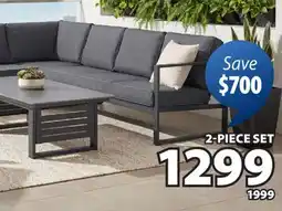 JYSK VONGE Conversation set, 1 corner sofa, 1 table offer
