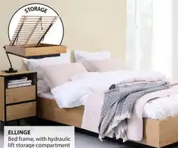 JYSK ELLINGE Bed frame, with hydraulic lift storage compartment offer