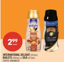 Shoppers Drug Mart INTERNATIONAL DELIGHT (425mL), BAILEYS (400mL) or SILK (473mL) offer