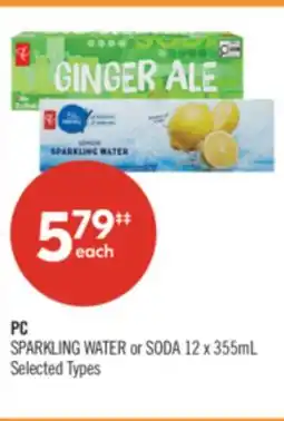 Shoppers Drug Mart PC SPARKLING WATER or SODA offer