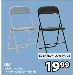 JYSK VIUF Folding chair, upholstered seat/back offer