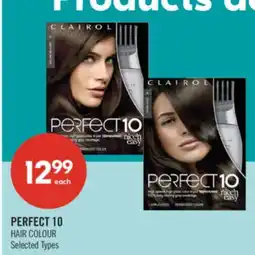 Shoppers Drug Mart PERFECT 10 HAIR COLOUR offer