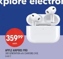 Shoppers Drug Mart APPLE AIRPODS PRO 3RD GENERATION with CHARGING CASE offer