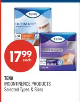 Shoppers Drug Mart TENA INCONTINENCE PRODUCTS offer