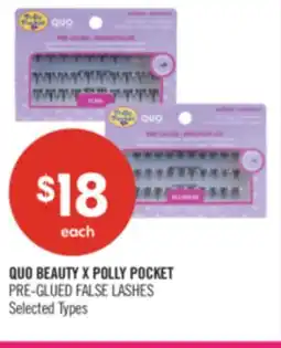 Shoppers Drug Mart QUO BEAUTY X POLLY POCKET PRE-GLUED FALSE LASHES offer