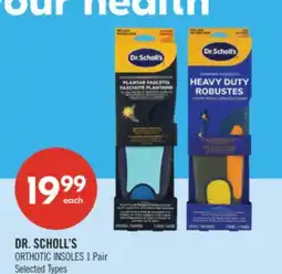 Shoppers Drug Mart DR. SCHOLL'S ORTHOTIC INSOLES 1 Pair offer