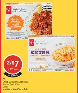 Shoppers Drug Mart PC SINGLE SERVE FROZEN ENTREES offer