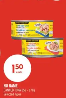 Shoppers Drug Mart NO NAME CANNED TUNA offer