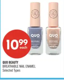 Shoppers Drug Mart QUO BEAUTY BREATHABLE NAIL ENAMEL offer