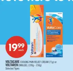 Shoppers Drug Mart VOLTACARE COOLING PAIN RELIEF CREAM (71g) or VOLTAREN EMULGEL (100g - 150g) offer