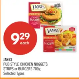 Shoppers Drug Mart JANES PUB STYLE CHICKEN NUGGETS, STRIPS or BURGERS offer