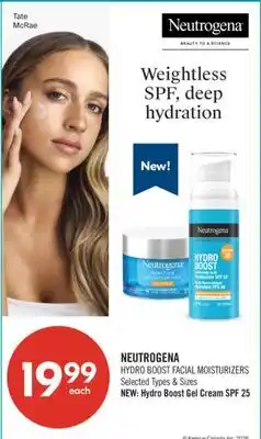 Shoppers Drug Mart NEUTROGENA HYDRO BOOST FACIAL MOISTURIZERS offer