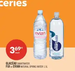 Shoppers Drug Mart SMARTWATER, FIJI or EVIAN NATURAL SPRING WATER offer