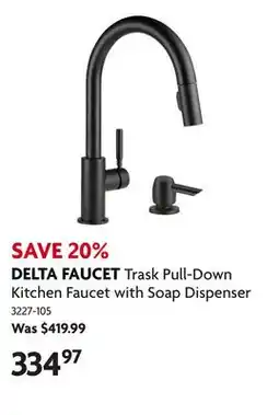 Home Hardware Trask Pull-Down Kitchen Faucet with Soap Dispenser offer