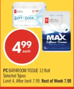 Shoppers Drug Mart PC BATHROOM TISSUE offer