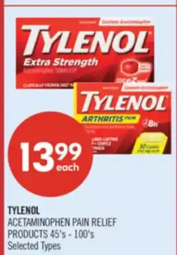 Shoppers Drug Mart TYLENOL ACETAMINOPHEN PAIN RELIEF PRODUCTS offer