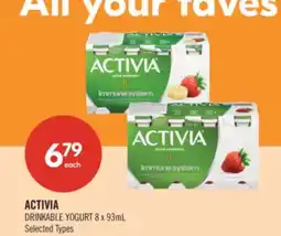Shoppers Drug Mart ACTIVIA DRINKABLE YOGURT offer