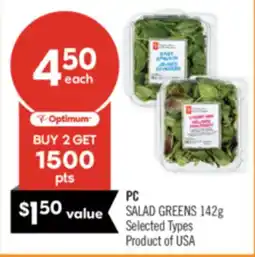 Shoppers Drug Mart PC SALAD GREENS offer
