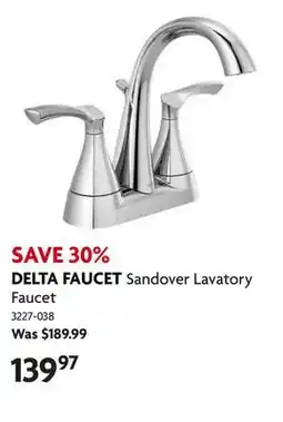 Home Hardware Sandover Lavatory Faucet offer