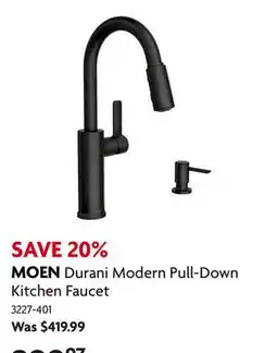 Home Hardware Durani Modern Pull-Down Kitchen Faucet offer