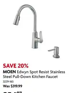 Home Hardware Edwyn Spot Resist Stainless Steel Pull-Down Kitchen Faucet offer