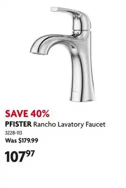 Home Hardware Rancho Lavatory Faucet offer