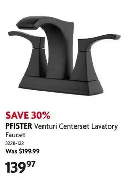 Home Hardware Venturi Centerset Lavatory Faucet offer