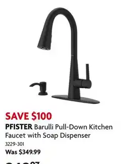 Home Hardware Barulli Pull-Down Kitchen Faucet with Soap Dispenser offer