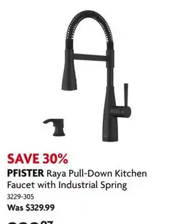 Home Hardware Raya Pull-Down Kitchen Faucet with Industrial Spring offer