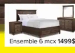 Leon's Rossco Chambre à coucher avec rangement 6 mcx grand – chêne rustique offer