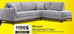 Leon's Marquis Sectionnel 2 mcx avec fauteuil allongé à droite – gris offer