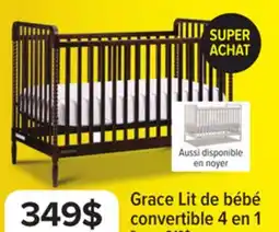 Leon's Delta Children Grace Lit de bébé convertible 4 en 1 – noyer expresso offer