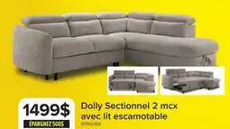 Leon's Dolly Sectionnel 2 mcx avec lit escamotable – beige offer
