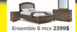 Leon's Camelot Chambre à coucher avec rangement 6 mcx grand - beige altéré offer