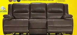 Leon's Allie Sofa inclinable électrique à double inclinaison en cuir – moka offer