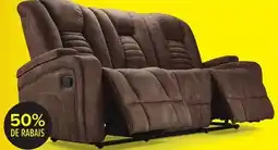 Leon's Dallas Sofa inclinable avec plateau rabattable – moka offer
