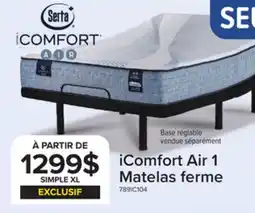 Leon's Serta iComfort AIR 1 ferme Matelas simple XL 11,5 po offer